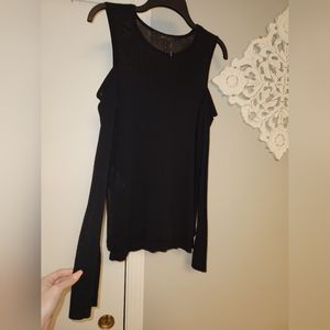 BCBGMAXAZIRA COLD SHOULDER LONG SLEEVE